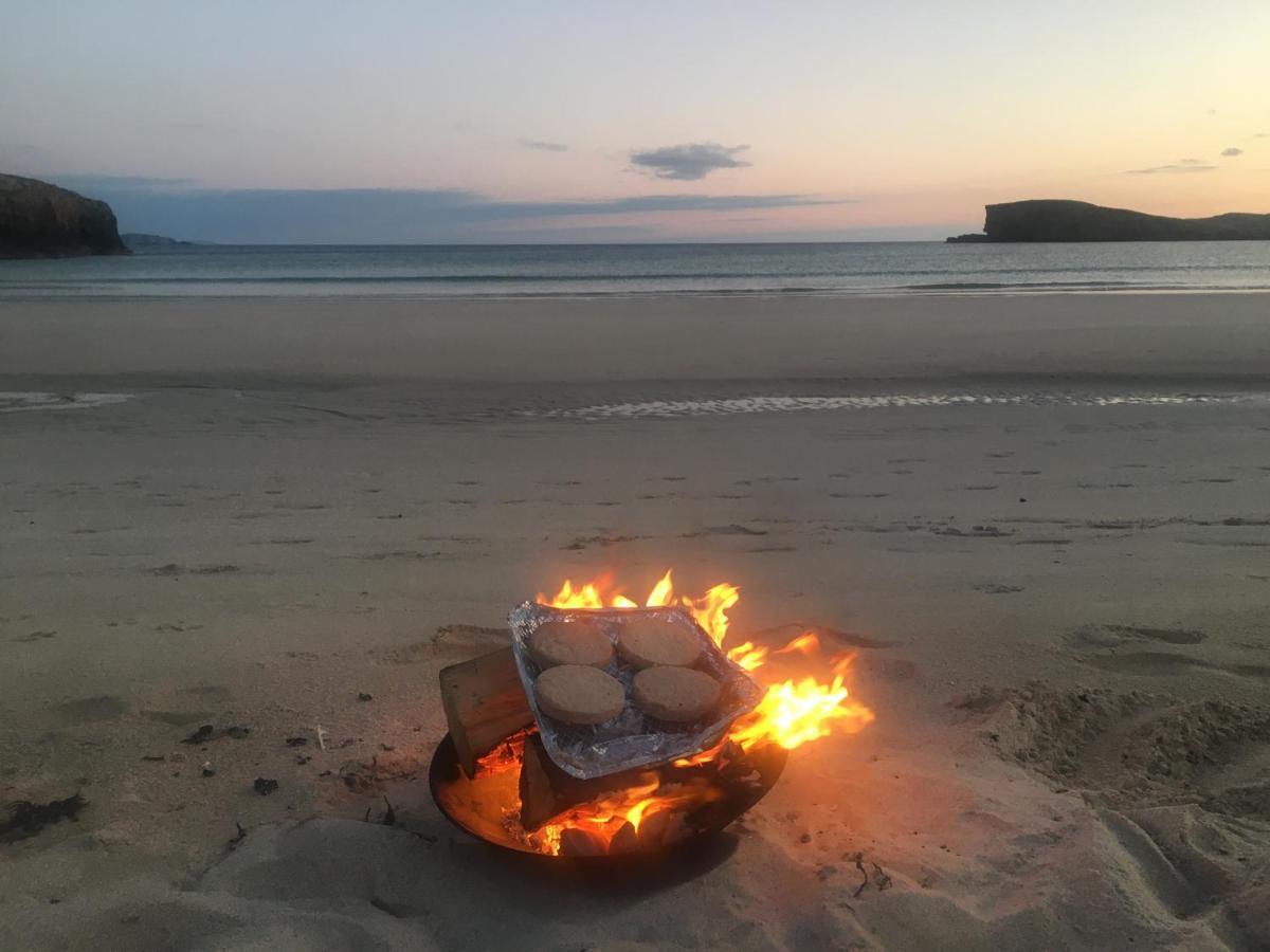 Oldshoremore Eco Crofters Wagon By The Beach المظهر الخارجي الصورة